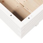 vidaXL Jardinière blanc 90x60x26 5 cm bois de pin massif
