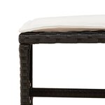 vidaXL Ensemble à manger de jardin 9Pièces coussins noir résine tressée