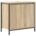 vidaXL Ensemble de meubles de salle de bain 3 pièces Chêne Sonoma Bois d'ingénierie