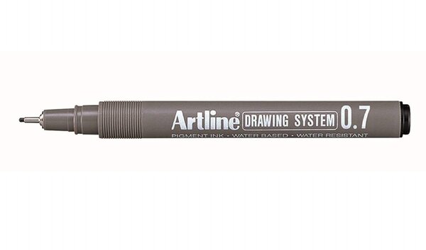 Feutre 'Drawing System' pointe 0,7 mm noir ARTLINE