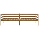 vidaXL Lit de jour sans matelas marron miel 90x190 cm bois pin massif