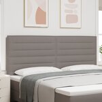vidaXL Tête de Lit Design Lignes Taupe 200 cm Tissu
