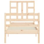 vidaXL Cadre de lit sans matelas bois de pin massif