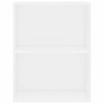 vidaXL Bibliothèque blanc 60x30x76 5 cm bois d'ingénierie