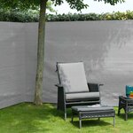 Nature Brise-vue de jardin PE 1 2 x 5 m Gris