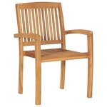 vidaXL Chaises de jardin lot de 2 et coussins blanc crème Bois de teck