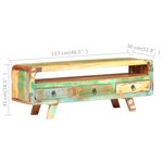 vidaXL Meuble TV 117x30x41 cm Bois de récupération massif