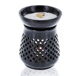 Diffuseur porte-encens Moucharabieh en pierre noire