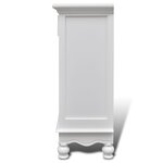 vidaXL Armoire avec 2 portes et 1 tiroir Bois Blanc