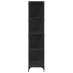vidaXL Bibliothèque à 4 niveaux noir 139x33 5x149 cm bois d'ingénierie