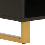 vidaXL Meuble TV marron et noir 100x33 5x46 cm bois massif de manguier
