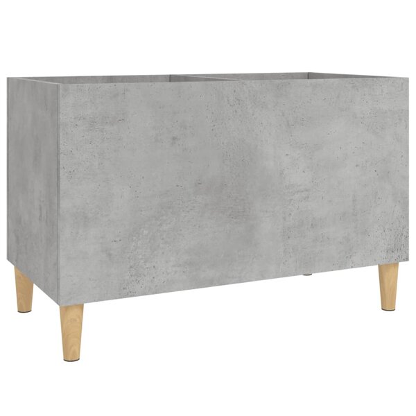 vidaXL Armoire à disques gris béton 74 5x38x48 cm bois d'ingénierie