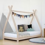 Lit tipi enfant NAKANA 80 x 180 beige