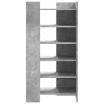 vidaXL Armoire à chaussures gris béton 52x37 5x100cm bois d'ingénierie