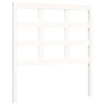 vidaXL Cadre de lit sans matelas blanc bois massif