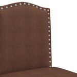 vidaXL Chaises de bar lot de 2 bois massif d'hévéa et tissu