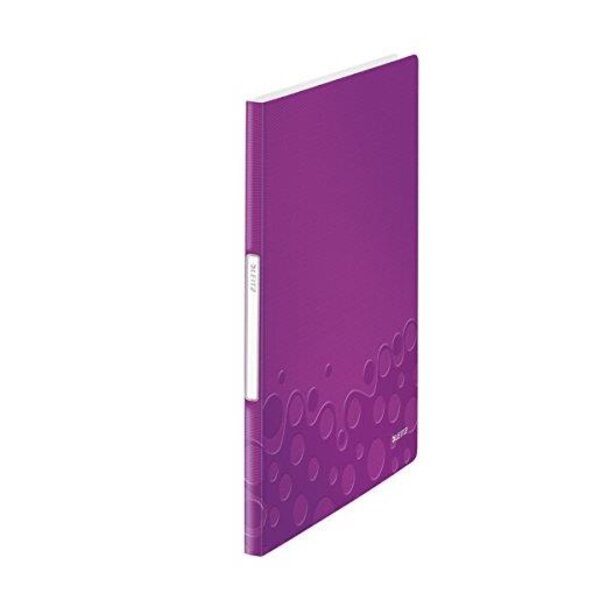 Reliure WOW protège-documents PP 20 pochettes 40 vues Violet Métallisé LEITZ