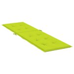 vidaXL Coussin de chaise de terrasse vert vif (75+105)x50x4 cm