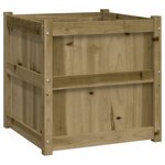 vidaXL Jardinières 2 Pièces bois de pin imprégné
