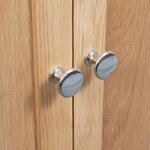 vidaXL Armoire d'angle 80 x 33 5 x 78 cm Bois de chêne massif