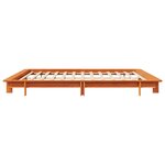 vidaXL Cadre de lit sans matelas cire marron 180x200cm bois pin massif