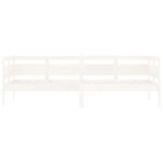 vidaXL Lit de jour sans matelas blanc bois de pin massif 80x200 cm