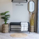 Tapis ovale en jute naturel 50 x 80 cm