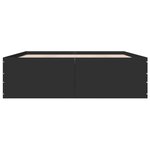 vidaXL Cadre de lit sans matelas noir 150x200 cm