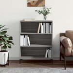 vidaXL Bibliothèque sonoma gris 69 5x32 5x90 cm bois d'ingénierie