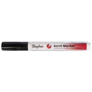 Crayon - feutre acrylique  noir  Pointe ronde 2 - 4mm  avec soupape