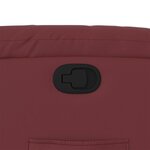 vidaXL Fauteuil inclinable Rouge bordeaux Similicuir