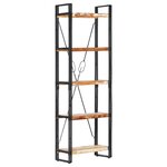 vidaXL Bibliothèque 5 niveaux 60x30x180 cm Bois solide de récupération