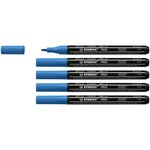 Marqueur pointe fine FREE acrylic T100 bleu foncé x 5 STABILO
