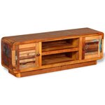 vidaXL Meuble TV Bois de récupération massif 120x30x40 cm