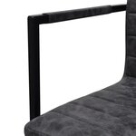 vidaXL Chaises à manger cantilever lot de 2 noir similicuir