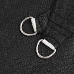 vidaXL Voile d'ombrage 160 g/m² Noir 3 5x3 5x4 9 m PEHD