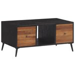 vidaXL Table basse 90x50x41 cm teck de récupération massif