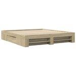 vidaXL Cadre de lit chêne sonoma 180x200 cm bois d'ingénierie