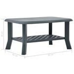 vidaXL Table basse Vert 90x60x46 cm Plastique