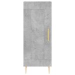 vidaXL Buffet haut Gris béton 34 5x34x180 cm Bois d'ingénierie