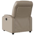 vidaXL Fauteuil de massage inclinable Cappuccino Similicuir