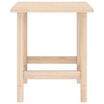 vidaXL Chaise de jardin Adirondack avec table Bois de sapin massif
