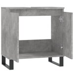 vidaXL Armoire de bain gris béton 58x33x60 cm bois d'ingénierie