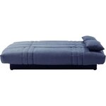 Clic clac 3 places THELMA - Tissu Soro bleu foncé - Couchage 125 x 190 cm - 190 x 92 x 96 cm