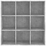 vidaXL Bibliothèque gris béton 98x29x97 5 cm bois d'ingénierie