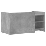 vidaXL Table basse gris béton 100x50x50 cm bois d'ingénierie
