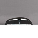 vidaXL Chaise longue pliable 2 places Gris Acier
