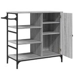 vidaXL Chariot de cuisine sonoma gris 87 5x38 5x84 5cm bois ingénierie
