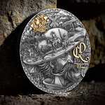 DON QUIXOTE DE LA MANCHA 2 Once Argent Monnaie 5 Dollars Niue 2024