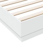 vidaXL Cadre de lit sans matelas blanc 180x200 cm